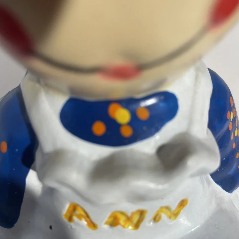 Vintage‎ Raggedy Ann Plastic Bank 1974 Bobb Merrill Co. With Stopper